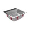 KINDRED (FRANKE) Reginox 20.13-in LR x 20.56-in FB Drop In Single Bowl 1-Hole Stainless Steel Kitchen Sink - Thumbnail Image 3