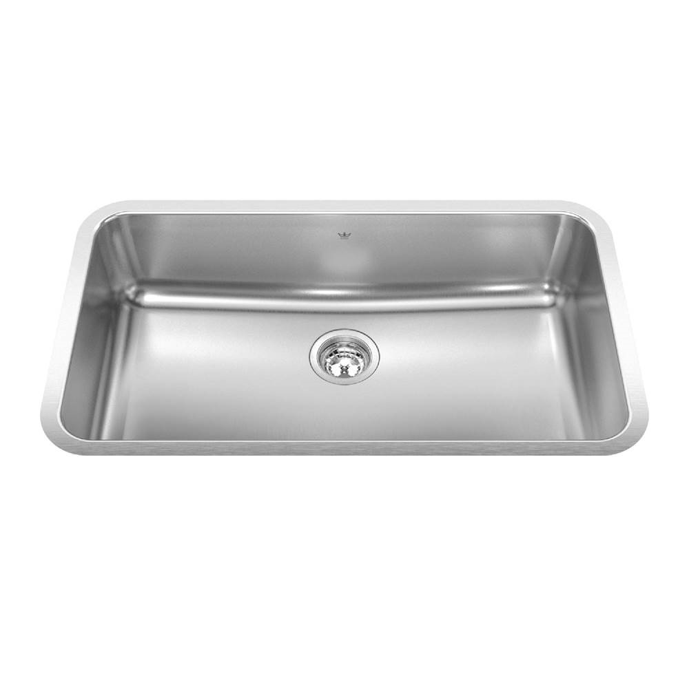 KINDRED (FRANK)Steel Queen 32.75-in LR x 18.75-in FB Undermount Single Bowl Stainless Steel Kitchen Sink - Image 2