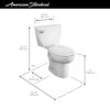 American Standard Cadet® Two-Piece Pressure Assist 1.6 gpf/6.0 Lpf Elongated EverClean® Toilet - Thumbnail Image 4