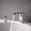 GROHE BAUCOSMOPOLITAN E TOUCHLESS ELECTRONIC FAUCET WITH TEMPERATURE CONTROL LEVER, BATTERY-POWERED - Thumbnail Image 2