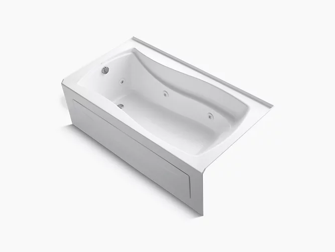 KOHLER Mariposa®66" x 36" alcove whirlpool with integral apron and left-hand drain - Image 1