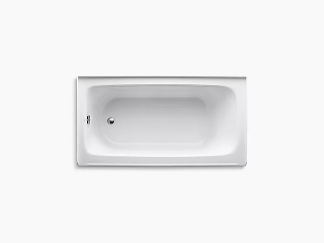 KOHLER Bancroft® 60" x 32" alcove bath with integral apron, integral flange and right-hand drain - Image 3