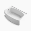 KOHLER Expanse®60" x 32" alcove bath with curved integral apron and right-hand drain - Thumbnail Image 1