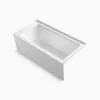 KOHLER Archer®60" x 30" integral apron Heated BubbleMassage™ air bath with right-hand drain - Thumbnail Image 1