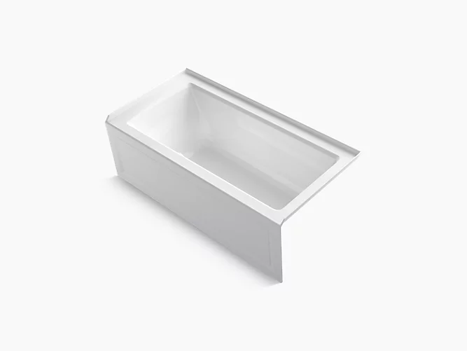 KOHLER Archer®60" x 30" integral apron Heated BubbleMassage™ air bath with right-hand drain - Image 1