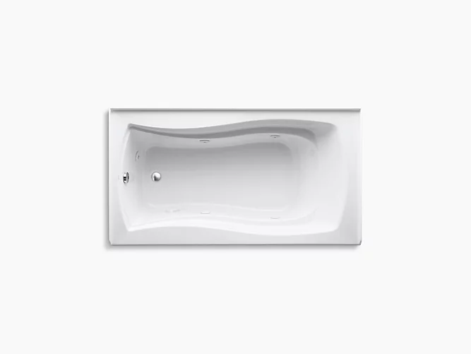 KOHLER Mariposa®66" x 36" alcove whirlpool with integral apron and left-hand drain - Image 2