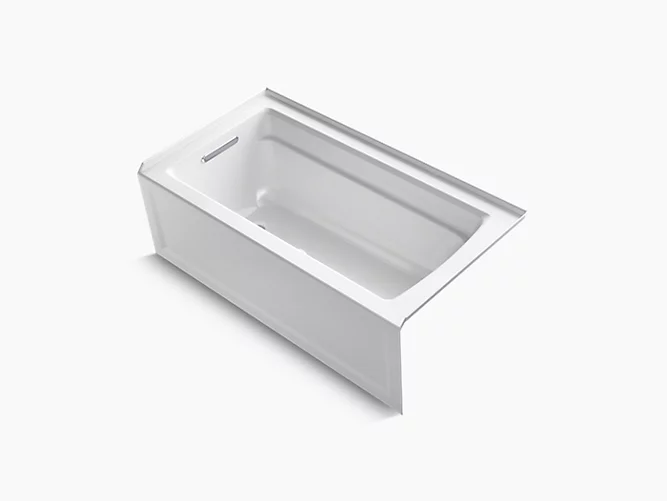 KOHLER Archer®60" x 32" alcove bath with integral apron, integral flange - Image 1