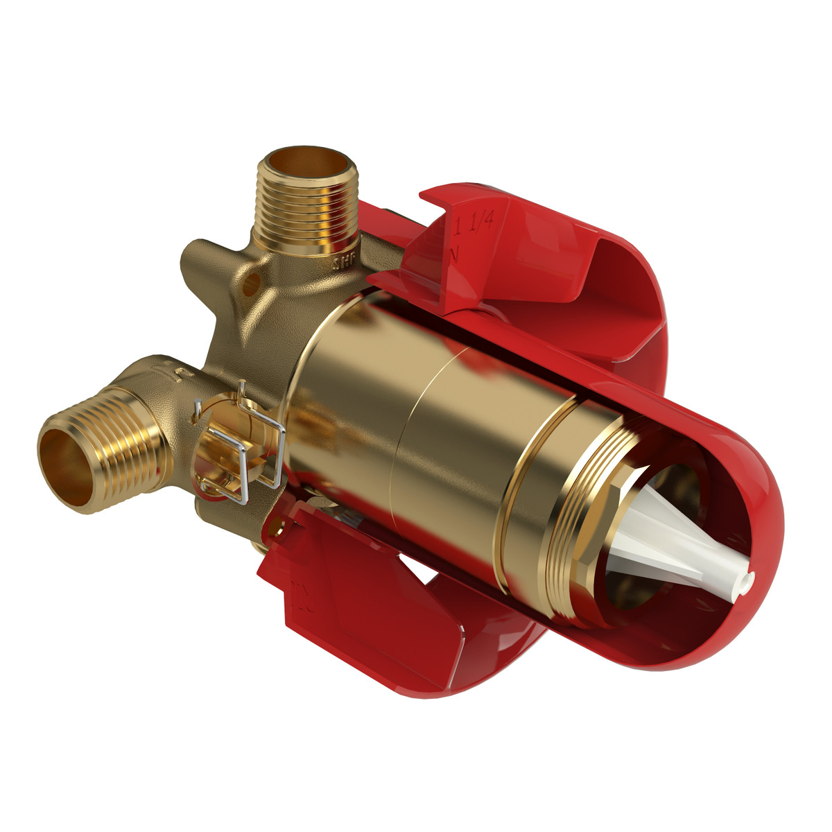 Riobel 1/2" Pressure Balance Rough-in Valve with 1 Function - Unfinished with outlet and inlet male NPT or sweat