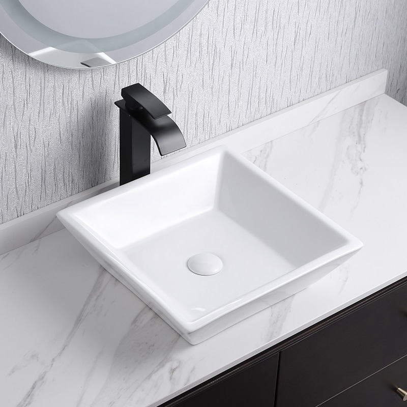 RUBY CANADA
 Vessels Ceramic Square Sink - Image 1