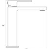 RUBY MADISON TALL SINGLE HOLE BATHROOM FAUCET - Thumbnail Image 2