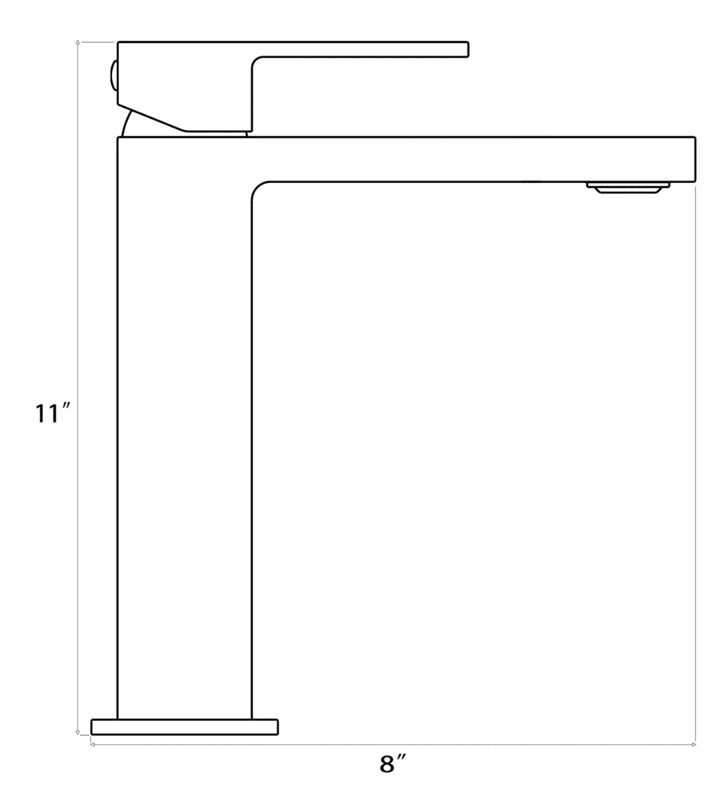 RUBY MADISON TALL SINGLE HOLE BATHROOM FAUCET - Image 2
