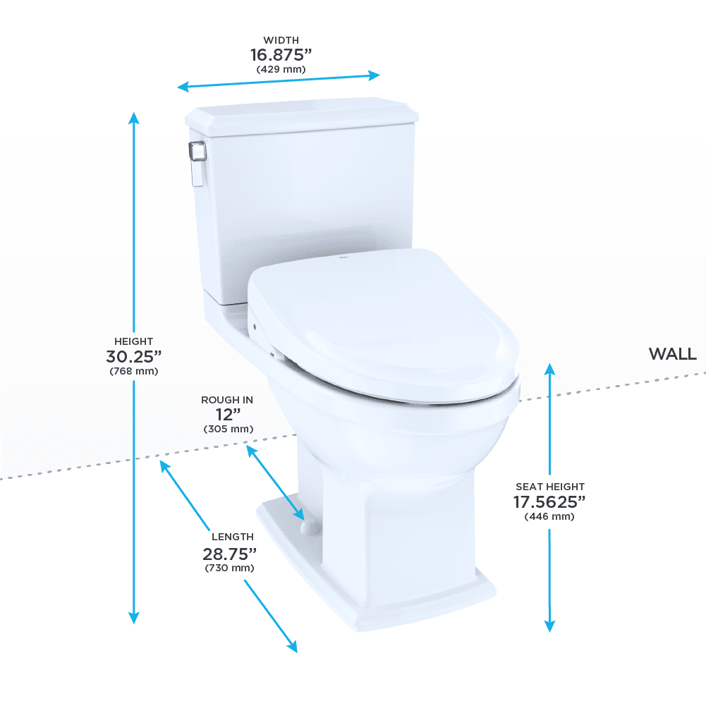 TOTO MW4943044CEMFG Connelly WASHLET S500e Two Piece Toilet Cotton 4