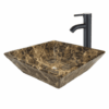 RUBY Vessels Stone Square Sink - Thumbnail Image 1