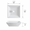RUBY Vessels Stone Square Sink - Thumbnail Image 2