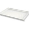 MAAX SERIES B3Round 6036 Acrylic Alcove Shower Base with Center Drain in White 59 7/8" x 35 7/8" x 3" - Thumbnail Image 2