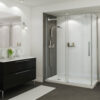 MAAX SERIES B3Round 6036 Acrylic Alcove Shower Base with Center Drain in White 59 7/8" x 35 7/8" x 3" - Thumbnail Image 1