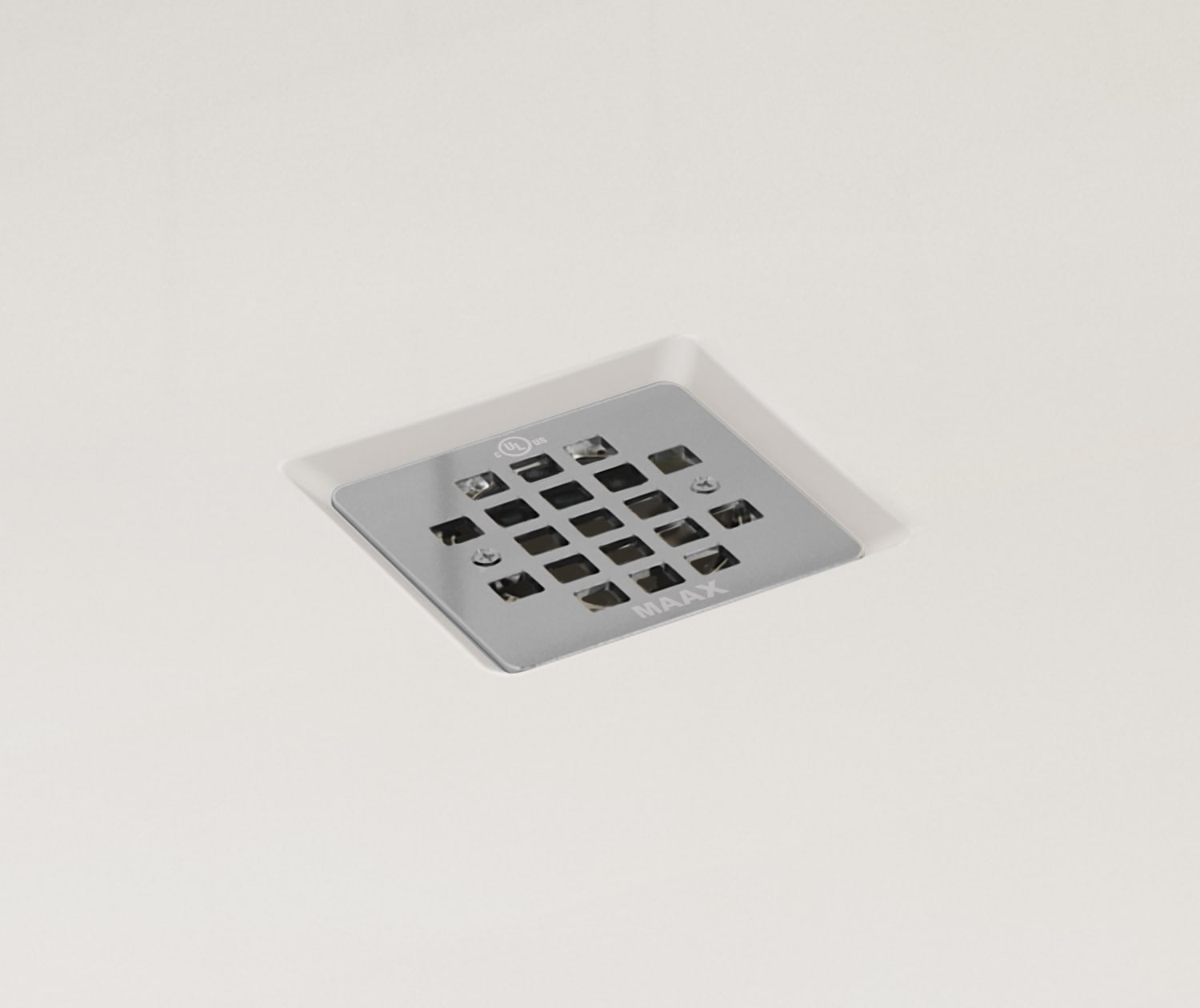 MAAX SERIES B3X 4836 Acrylic Alcove Shower Base with Anti-slip Bottom with Center Drain in White 47 7/8" x 35 7/8" x 3" - Image 5