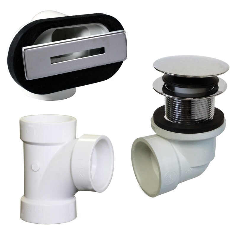 RUBY Canada Freestanding Bathtub POP UP Drain Trim Kit - Chrome