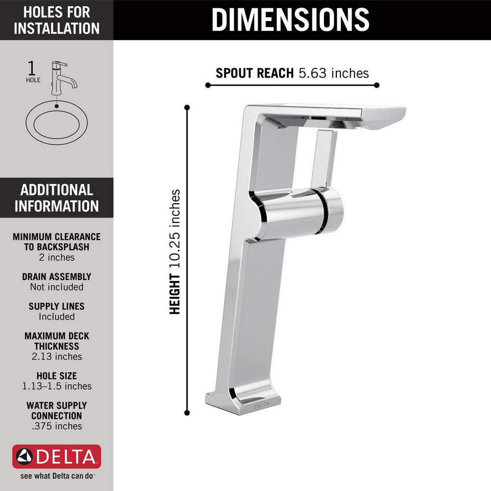 DELTA PIVOTAL BATHROOM VESSEL SINK FAUCET - Image 9