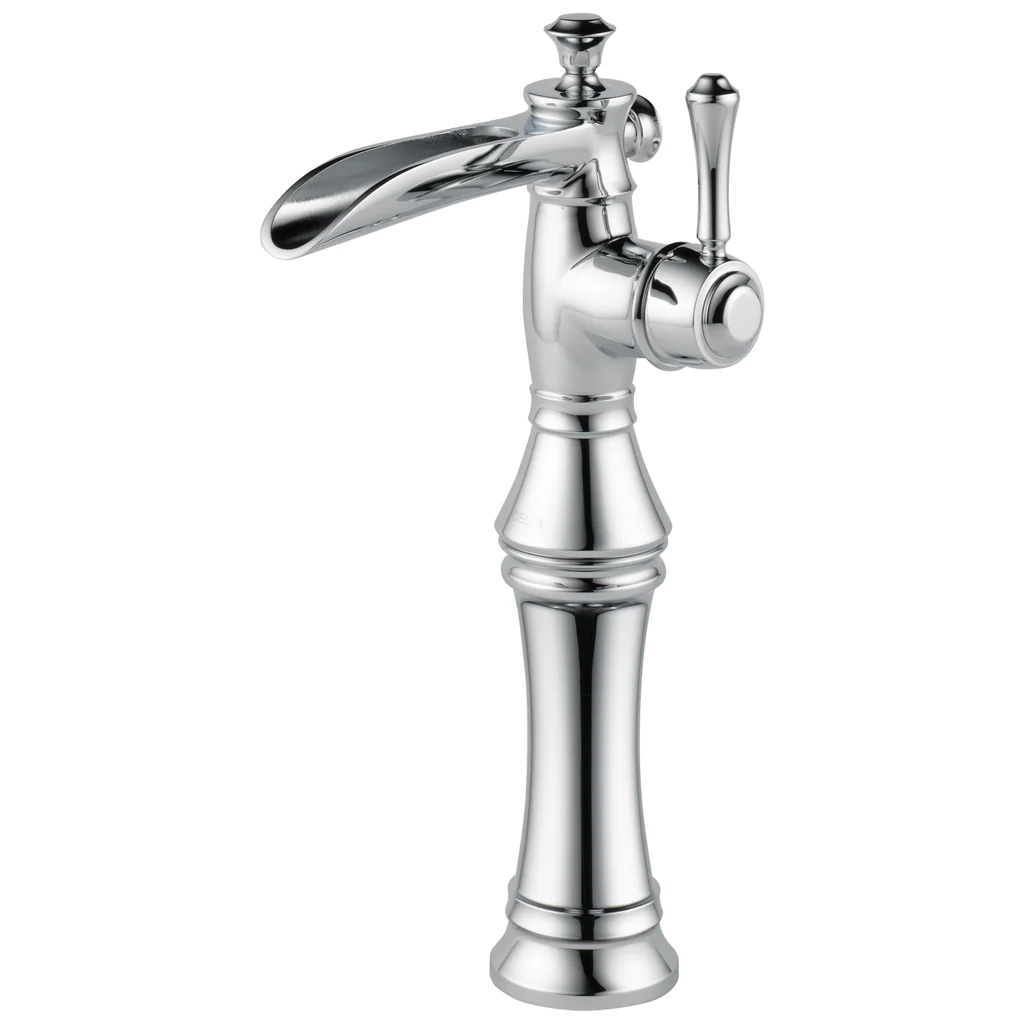 DELTA CASSIDY BATHROOM VESSEL SINK FAUCET WITH CHANNEL SPOUT - Image 1