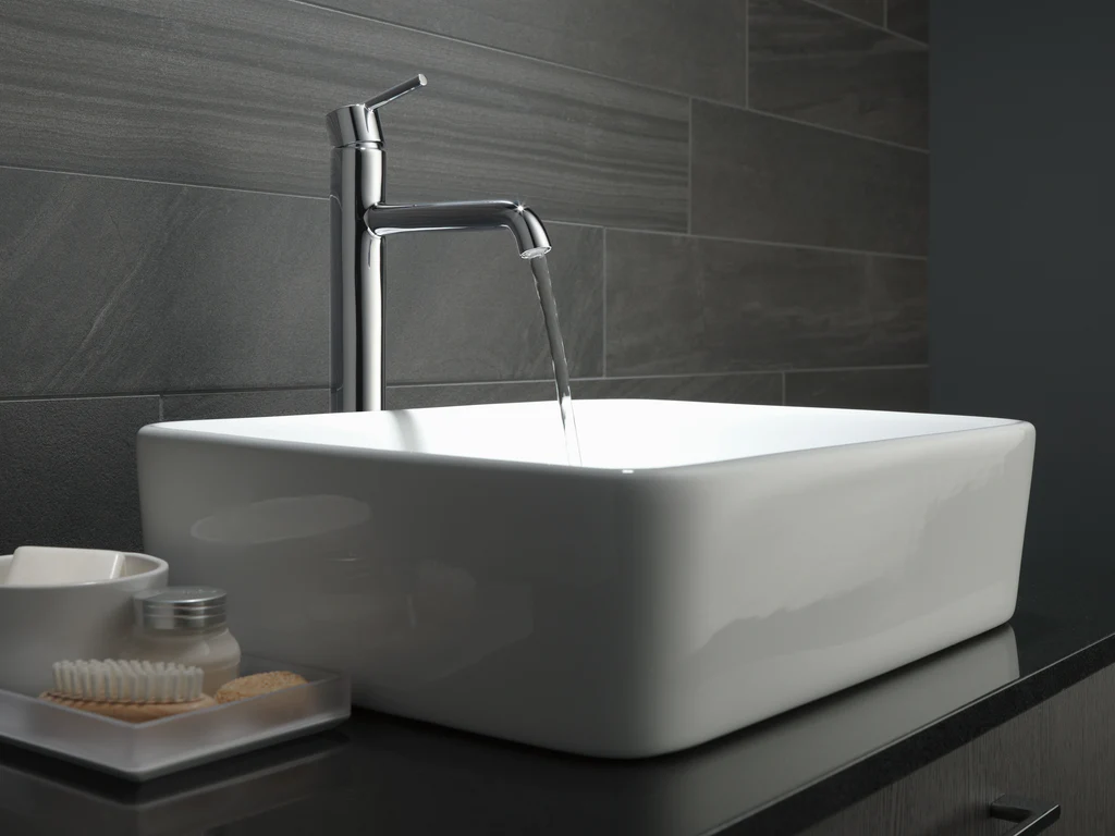 DELTA TRINSIC BATHROOM VESSEL SINK FAUCET - Image 6