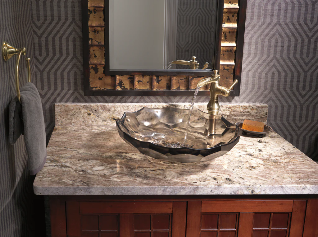DELTA CASSIDY BATHROOM VESSEL SINK FAUCET WITH CHANNEL SPOUT - Image 3