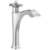 DELTA DORVAL MID-HEIGHT BATHROOM VESSEL SINK FAUCET WITH CROSS HANDLE - Thumbnail Image 1