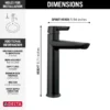 DELTA GALEON MID-HEIGHT BATHROOM VESSEL SINK FAUCET - Thumbnail Image 3