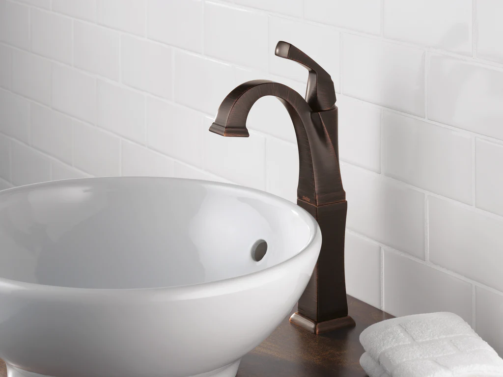 DELTA DRYDEN BATHROOM VESSEL SINK FAUCET - Image 3