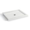 MAAX SERIES B3X 4836 Acrylic Corner Left Shower Base with Center Drain in White 47 7/8" x 35 7/8" x 3" - Thumbnail Image 1