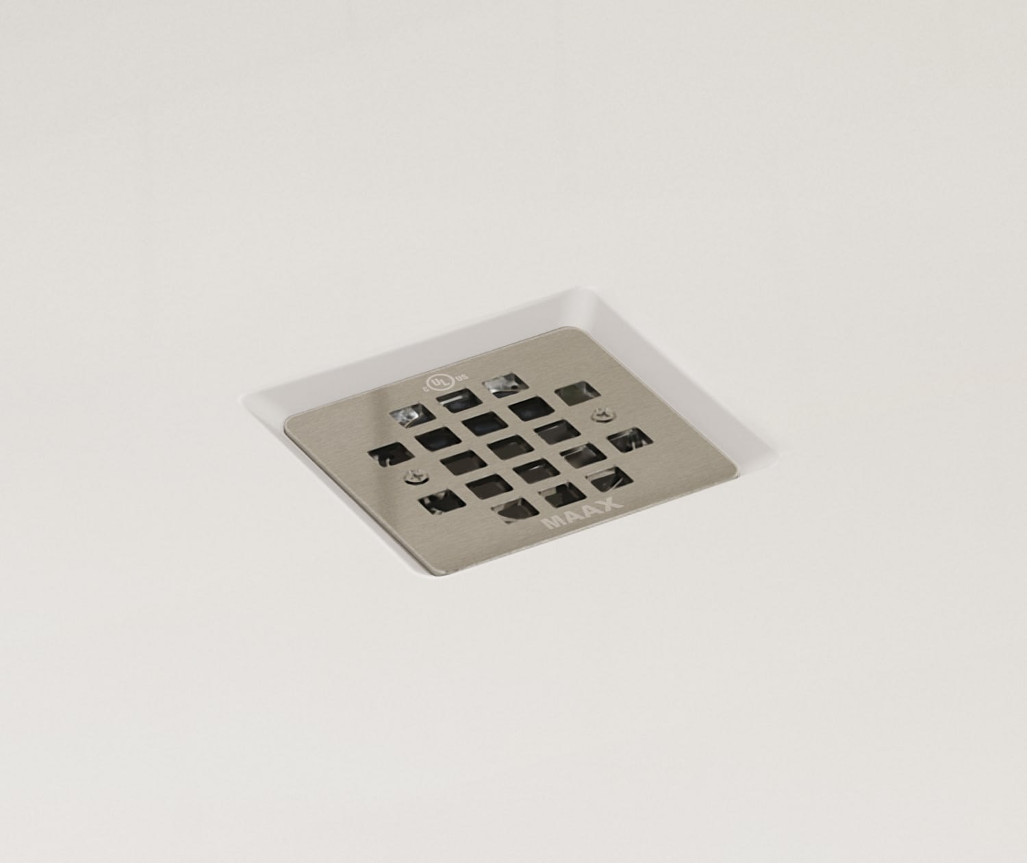 MAAX SERIES B3X 4836 Acrylic Corner Left Shower Base with Center Drain in White 47 7/8" x 35 7/8" x 3" - Image 6