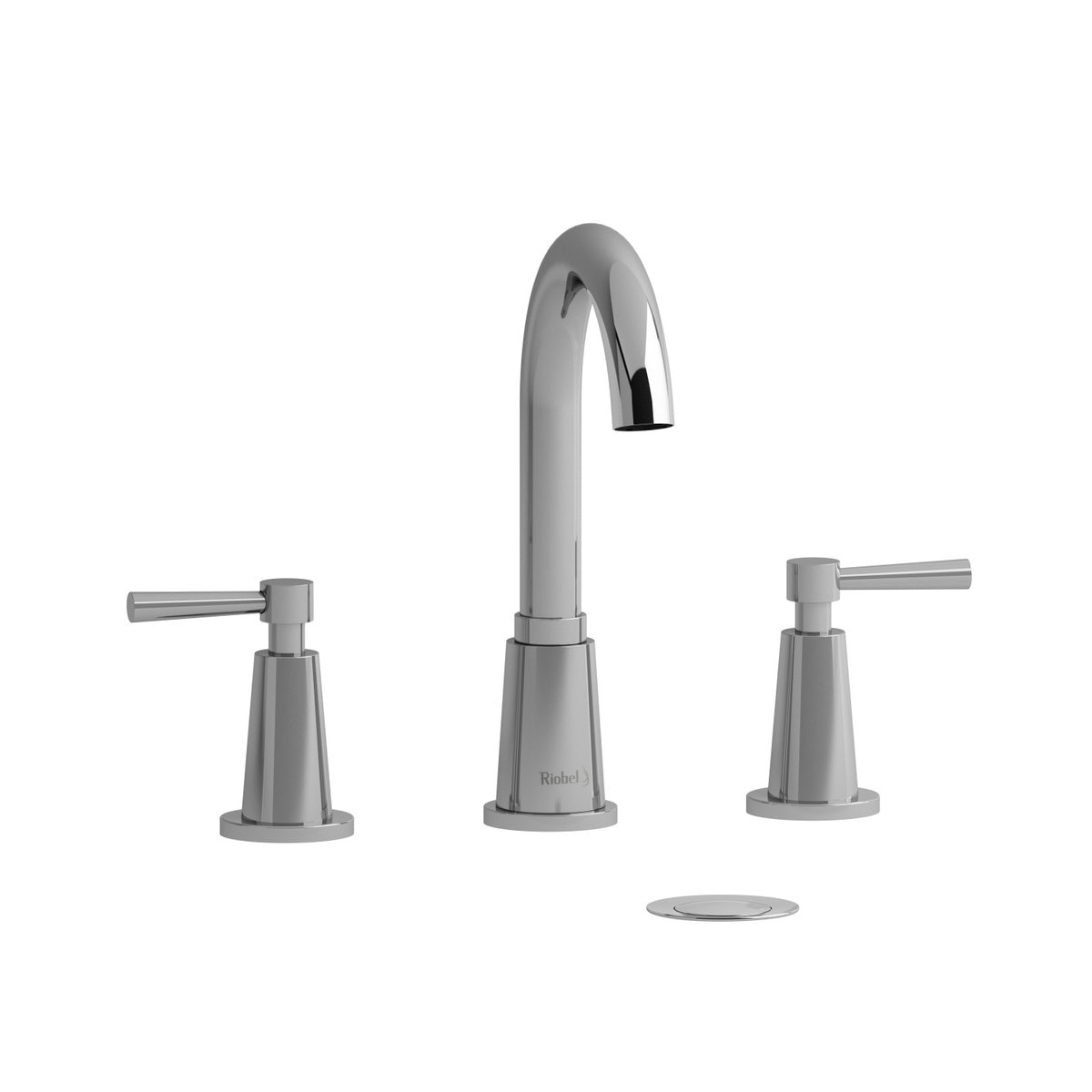 Riobel Pallace Widespread Bathroom Faucet Chrome With Lever Handles - Image 1