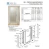 Mirolin Swing Shower Door Series30 ½” X 31 ½” Height 69″ - Thumbnail Image 2