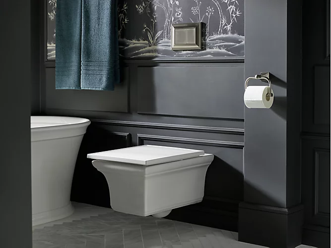 KOHLER Memoirs™Wall-hung compact elongated toilet, dual-flush - Image 1