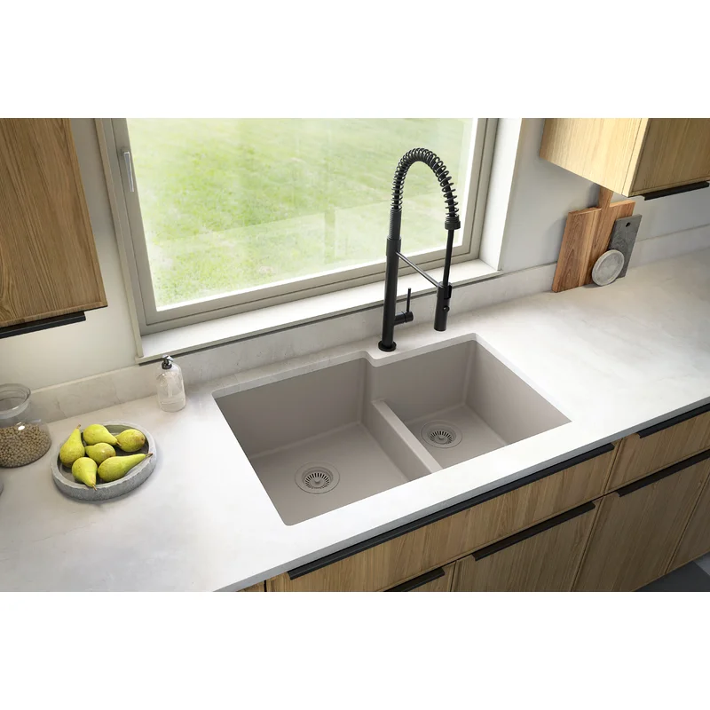 Karran+21.25''+W+Double+Bowl+Quartz+Undermount+Kitchen+Sink (7)