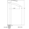 RUBY SATRO SINGLE HOLE VESSEL SINK BATHROOM FAUCET - Thumbnail Image 3