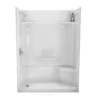 MAAX Essence 60L x 30W x 80H Rectangular Alcove Shower Stall 4-Piece Shower Stall with Right-Seat in White - Thumbnail Image 3