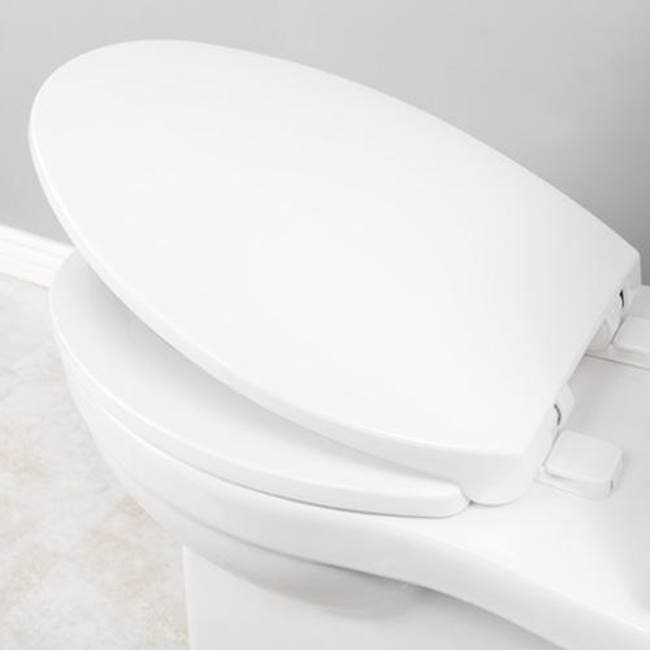 CONTRAC ELONGATED FRONT TOILET SEAT WITH SMOOTH CLOSE