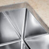 BLANCO 32"X18" RADIUS 10 U 1 BOWL SUPER SINGLE UNDERMOUNT KITCHEN SINK - STAINLESS - Thumbnail Image 2