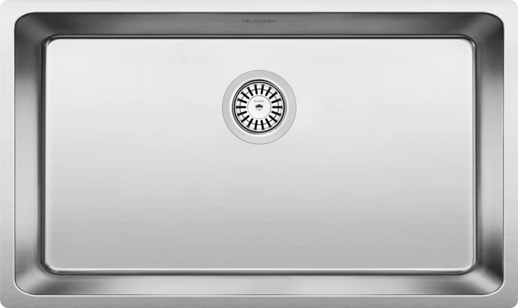 BLANCO 29"X17" ANDANO U 1 BOWL SUPER SINGLE UNDERMOUNT KITCHEN SINK - STAINLESS - Image 1