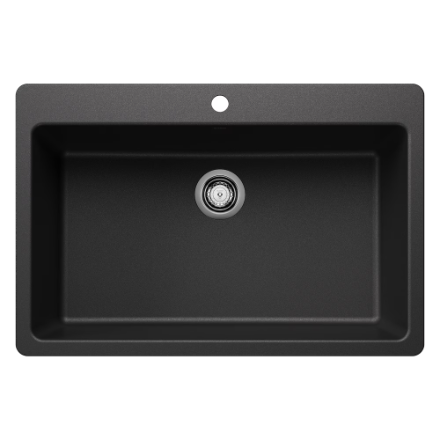BLANCO LIVEN SILGRANIT 33" Super Single Bowl Drop-In/Undermount Kitchen Sink - Image 1