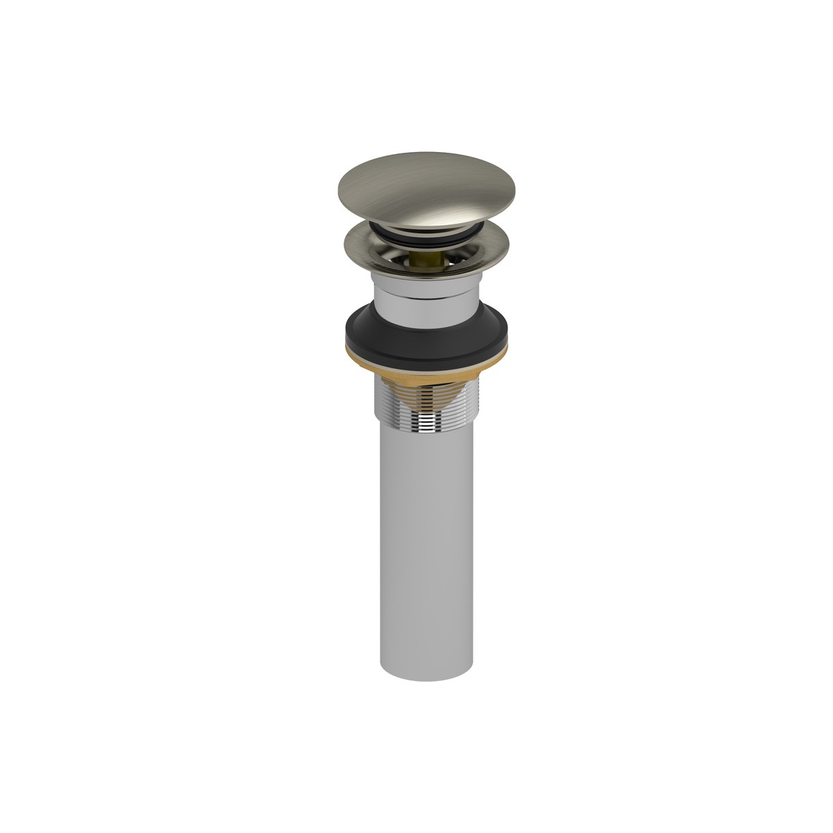 Riobel Push Drain Without Overflow - Brushed Nickel