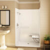 MAAX Outlook BFS-48F78. 50" x 39" x 78" AcrylX Alcove Center Drain One-Piece Shower in White - Thumbnail Image 1