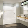 MAAX NexTile 30" x 60" x 60" Direct-to-Stud Four-Piece Alcove Tub Wall Kit in White (Subway Tile ST) - Thumbnail Image 2