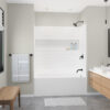 MAAX NexTile 30" x 60" x 60" Direct-to-Stud Four-Piece Alcove Tub Wall Kit in White (Subway Tile ST) - Thumbnail Image 5