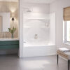 MAAX Olio Smooth 60" x 30" x 57" AcrylX Direct-to-Stud Three-Piece Wall Kit in White - Thumbnail Image 2