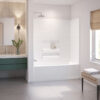 MAAX Olio Tile 60" x 30" x 57" AcrylX Direct-to-Stud Three-Piece Wall Kit in White - Thumbnail Image 1