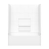 MAAX Olio Tile 60" x 30" x 57" AcrylX Direct-to-Stud Three-Piece Wall Kit in White - Thumbnail Image 4