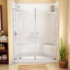 MAAX KDS 60" x 30" x 80.125" AcrylX Alcove Right-Hand Drain Four-Piece Shower in White - Thumbnail Image 1