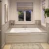 MAAX Optik 72" x 42" x 23 1/2" Acrylic Undermount Center Drain Bathtub - Thumbnail Image 1
